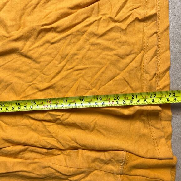 Harley Davidson Women T-Shirt Long Sleeve Yellow Moto Biker Scoop Neck Size M - Picture 6 of 7